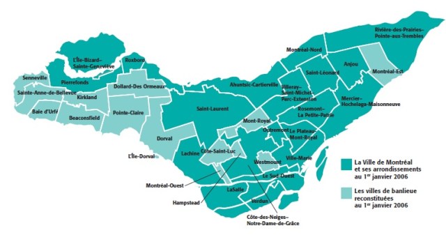 arrondissements Montreal