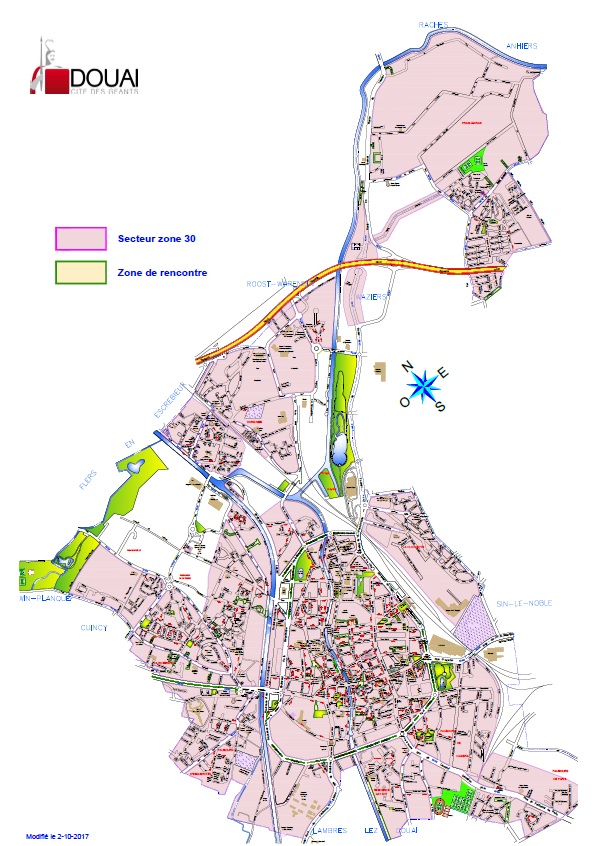 Douai plan zone 30 zone rencontre